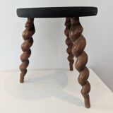 Wooden tripod stool