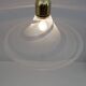 Mid-Century Modern Italian Murano Spiral Glass Pendant Lamp, 1970s