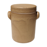 Confit pot in beige sandstone