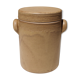 Confit pot in beige sandstone