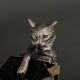 Pair of Hippolyte Moreau Art Deco spelter cat bookends