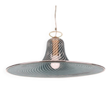 Vintage tourbillon pendant lamp, Murano, Italy, 1970s.