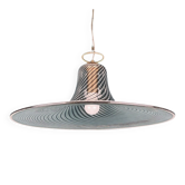 Vintage tourbillon pendant lamp, Murano, Italy, 1970s.