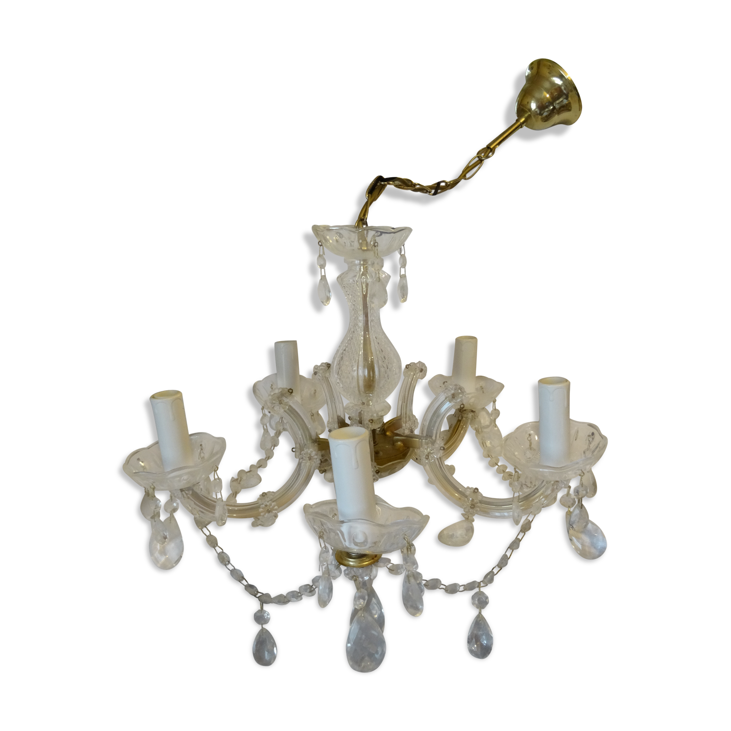 Stamped chandelier