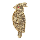 1 cockatoo-shaped brass pocket tray
