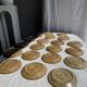 Lot de 20 assiettes en grès brun épais évasées D22,5