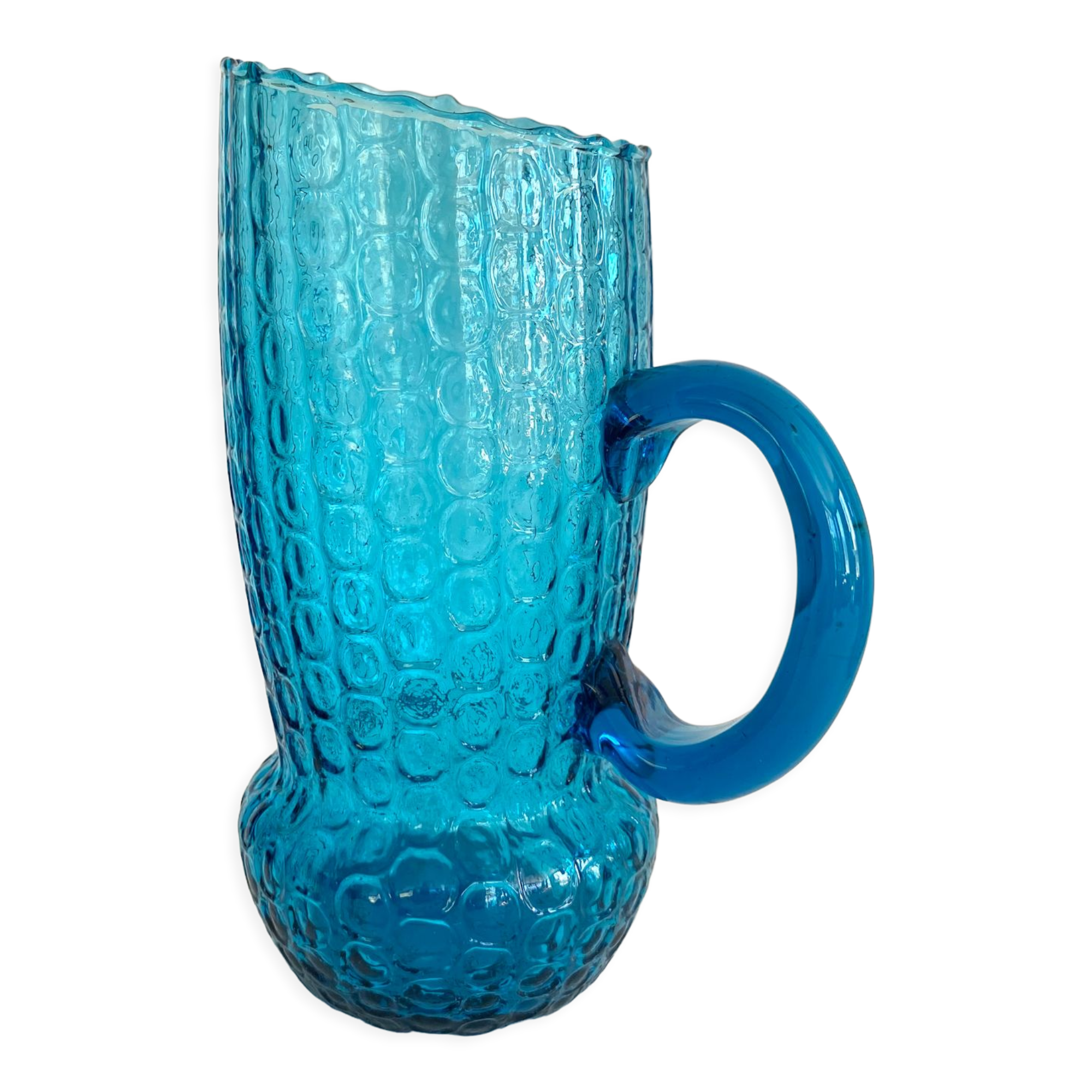 Textured glass decanter