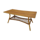 Table basse rotin vintage années 70