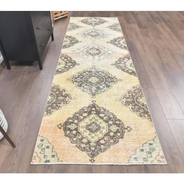 Anatolian Turkish Oushak Wool Rug 100x315