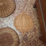 Set of wicker trays