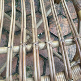 Pair of vintage rattan armchairs