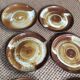 Série de 12 assiettes plates en grès