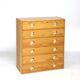 70s six-drawer chest of drawers