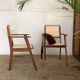 Vintage cannage armchair