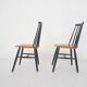 Set of two spindle back chairs, The Netherlands 1960's