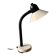 Vintage white and black metal desk lamp