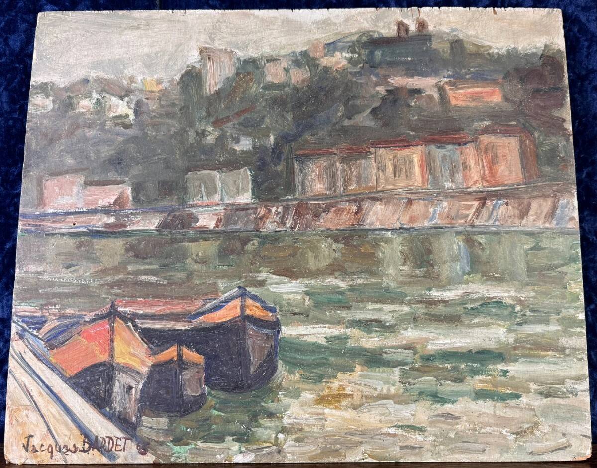 Jacques Bardet: oil painting on panel circa 1940