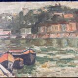 Jacques Bardet: oil painting on panel circa 1940