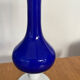 Vintage royal blue and white opaline soliflore vase