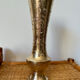 Vase en laiton doré gravé Indien