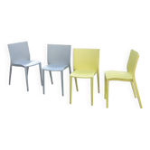 Set of 4 slick-slick designer chairs Philippe Starck XO editor