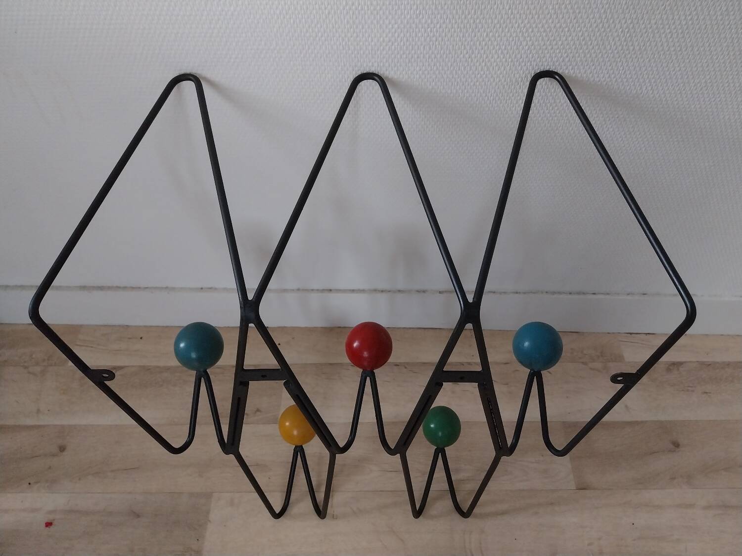 50s wall coat rack