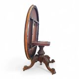 Oval Victorian tilt-top table, breakfast table / 1840s