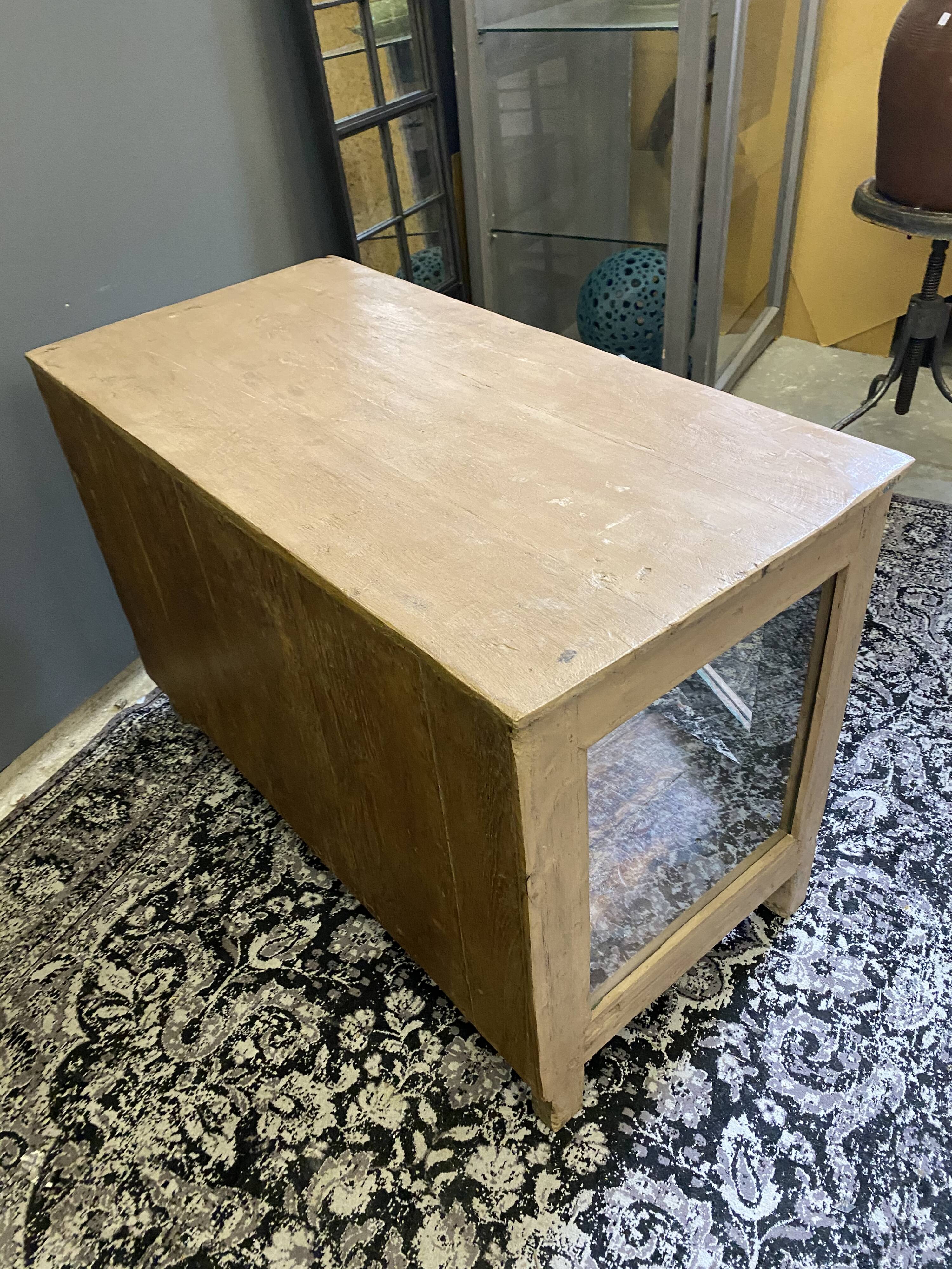 Wooden glass display cabinet