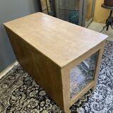 Vitrine en verre en bois