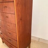 Danish 8-drawer chest of drawers in teak