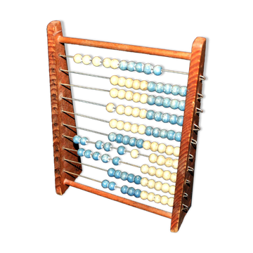 Boulier d’écolier en bois, 1960-70