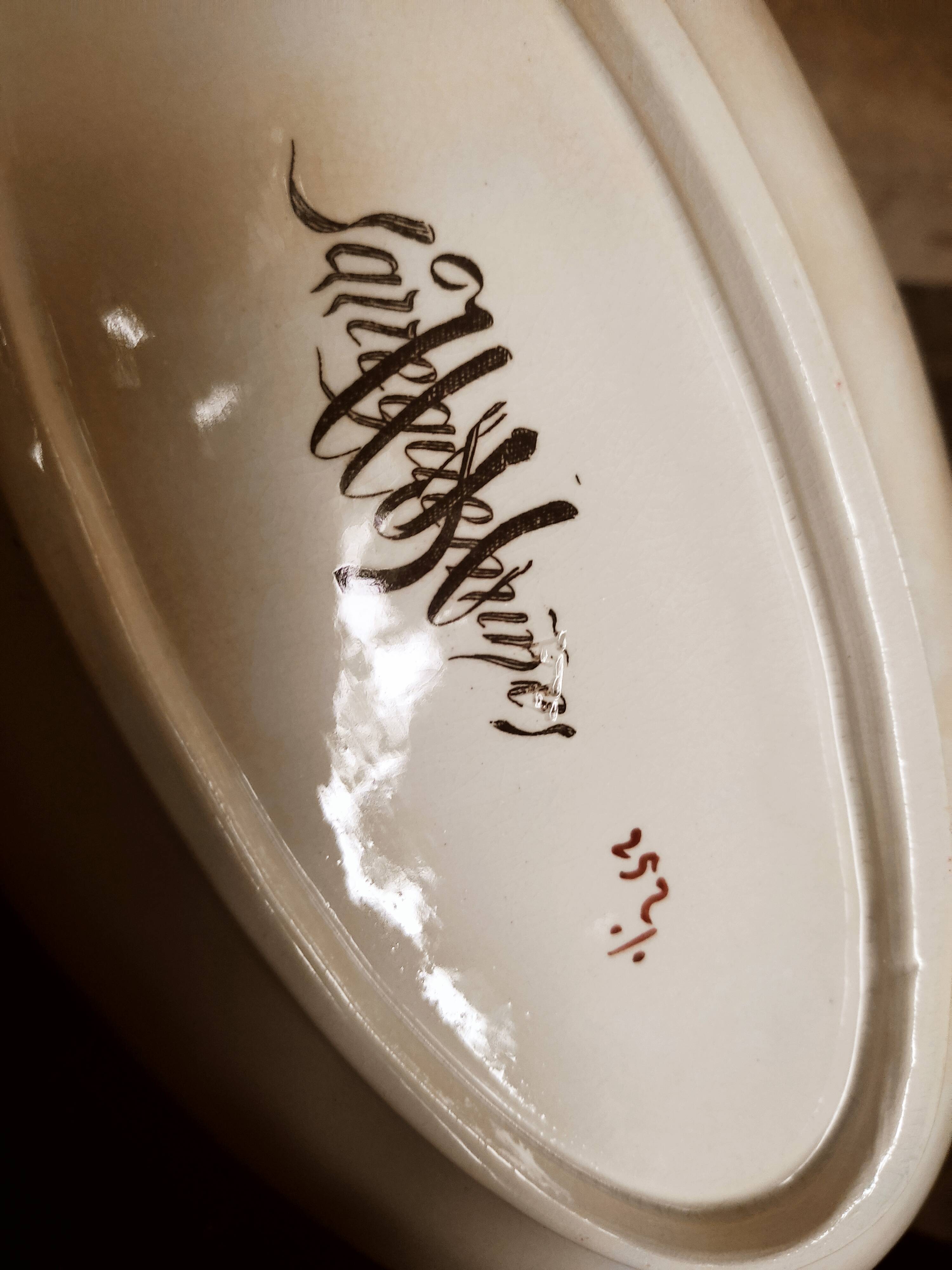2 earthenware raviers by Sarreguemines