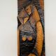 Big midcentury design wall wood decoration / lovers, 1960s, Czechoslovakia