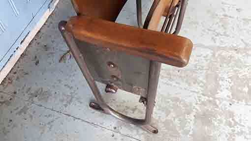 Old cinema armchairs