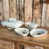 Salins Crocus soup tureen, sauce boat and serving dishes set