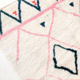 Berber rug Azilal ecru with colorful patterns 248x162cm