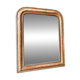 Louis Philippe mirror in gilded stucco ☐ 63.5 x 51 cm