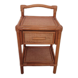 Rattan bedside cabinet