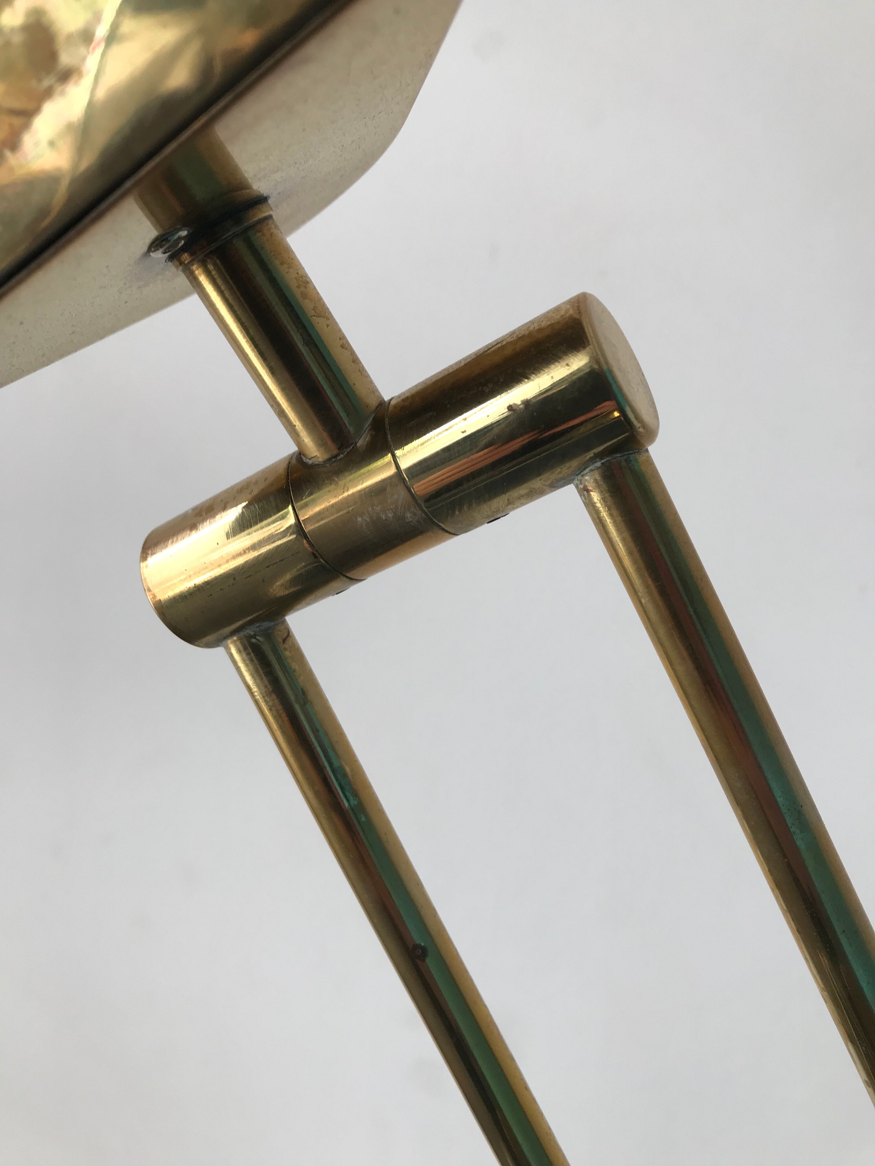 French brass pendulum lamp