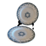 Flat plates ironstone Lunéville K&G