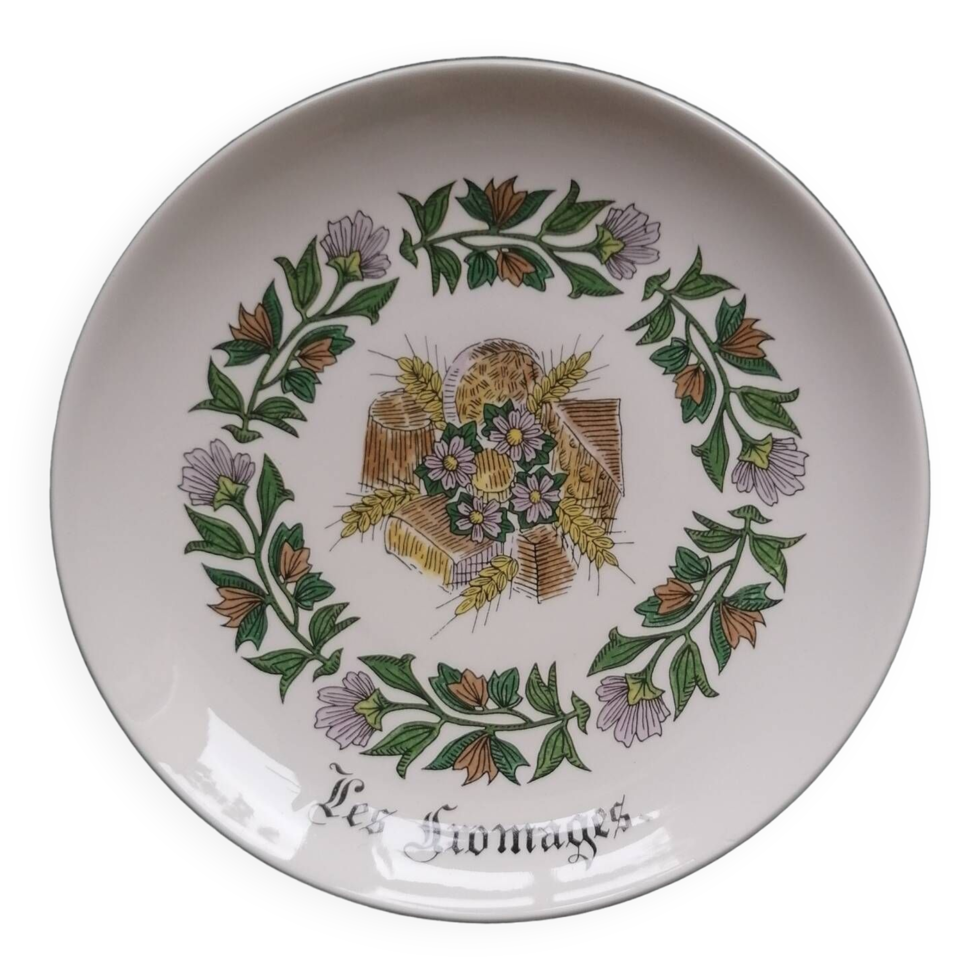 6 Gien cheese plates