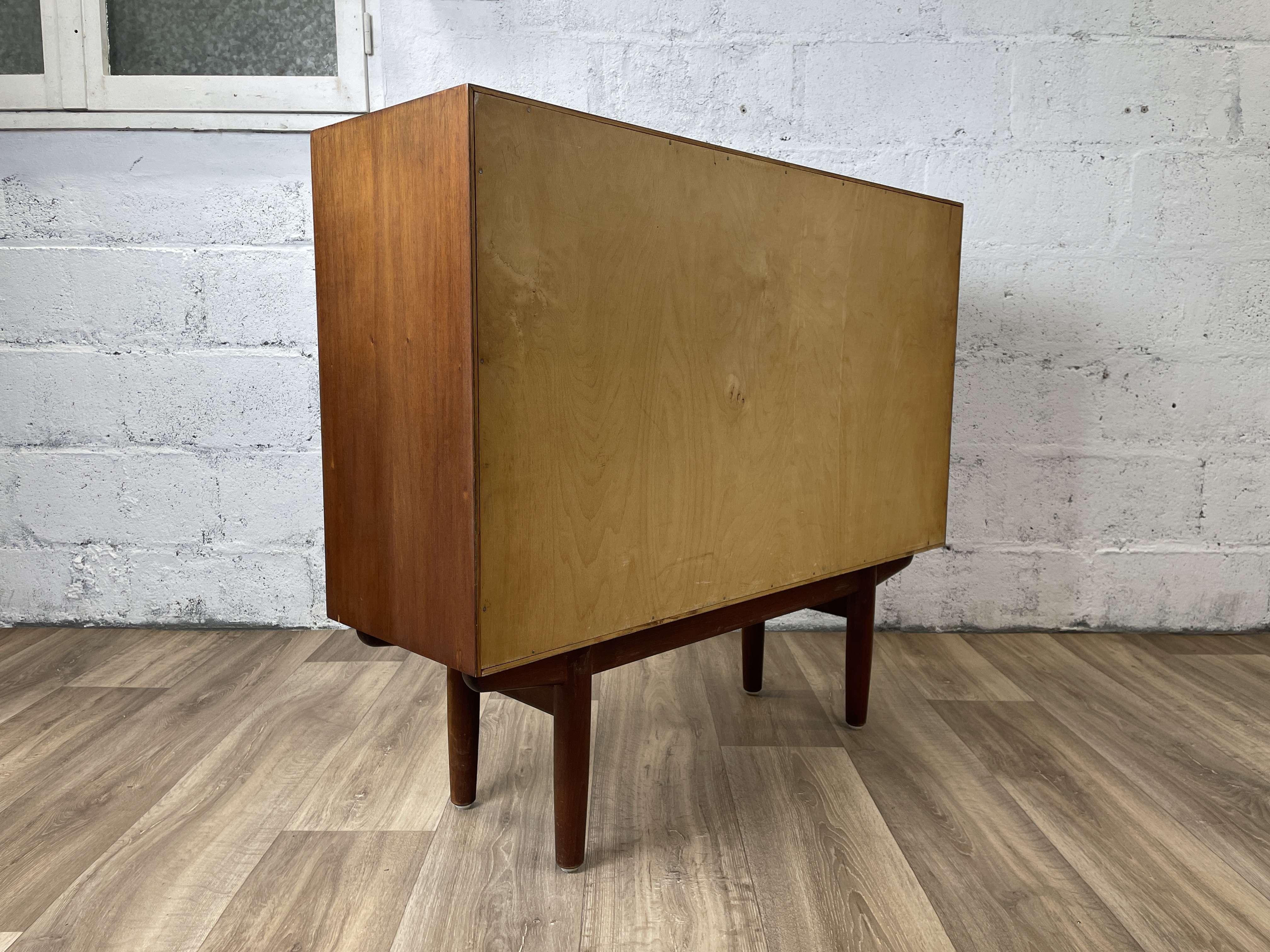 Vintage Scandinavian teak sideboard by Børge Mogensen for Søborg Furniture, 60s