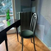 Sculptural "Arches" chair, Italian collectible, Memphis style, decorative dining