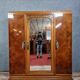 Art Deco wardrobe in burl wood, circa 1925-1930.