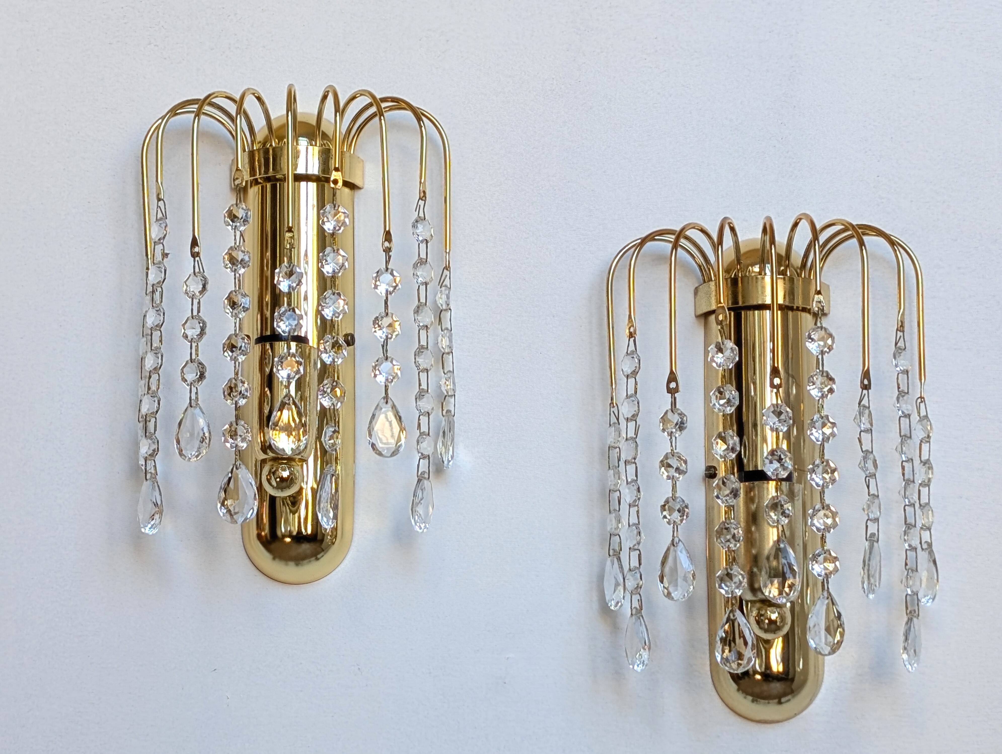 Pair of Italian wall lights