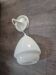 vintage pendant light from the 60s and 70s in white opaline with rosette