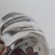 Daum Coppelia series bowl / pocket emptier, crystal and pink glass paste