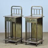 Set Of Marble And Brass Nightstands, 1880's