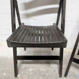 Chaise pliante en bois