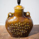 vintage enamelled terracotta lamp, table lamp, lampshade lamp, pottery, home decor, lamp